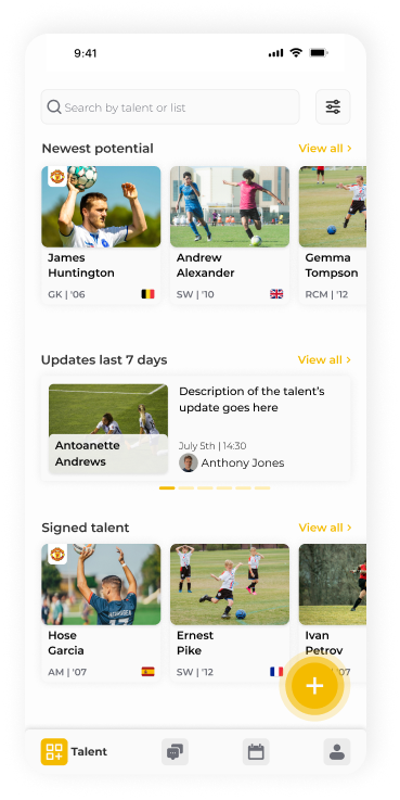 Scoutify App Screen